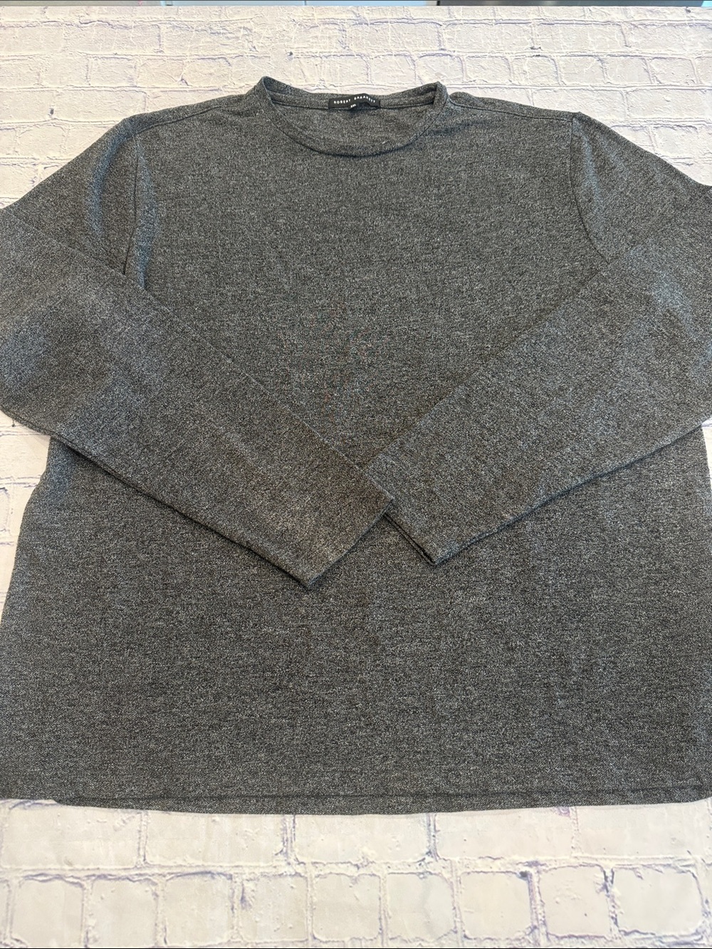 Robert Barakett Men's Crewneck Lightweight Shirt in Heather Gray | XXL | EUC